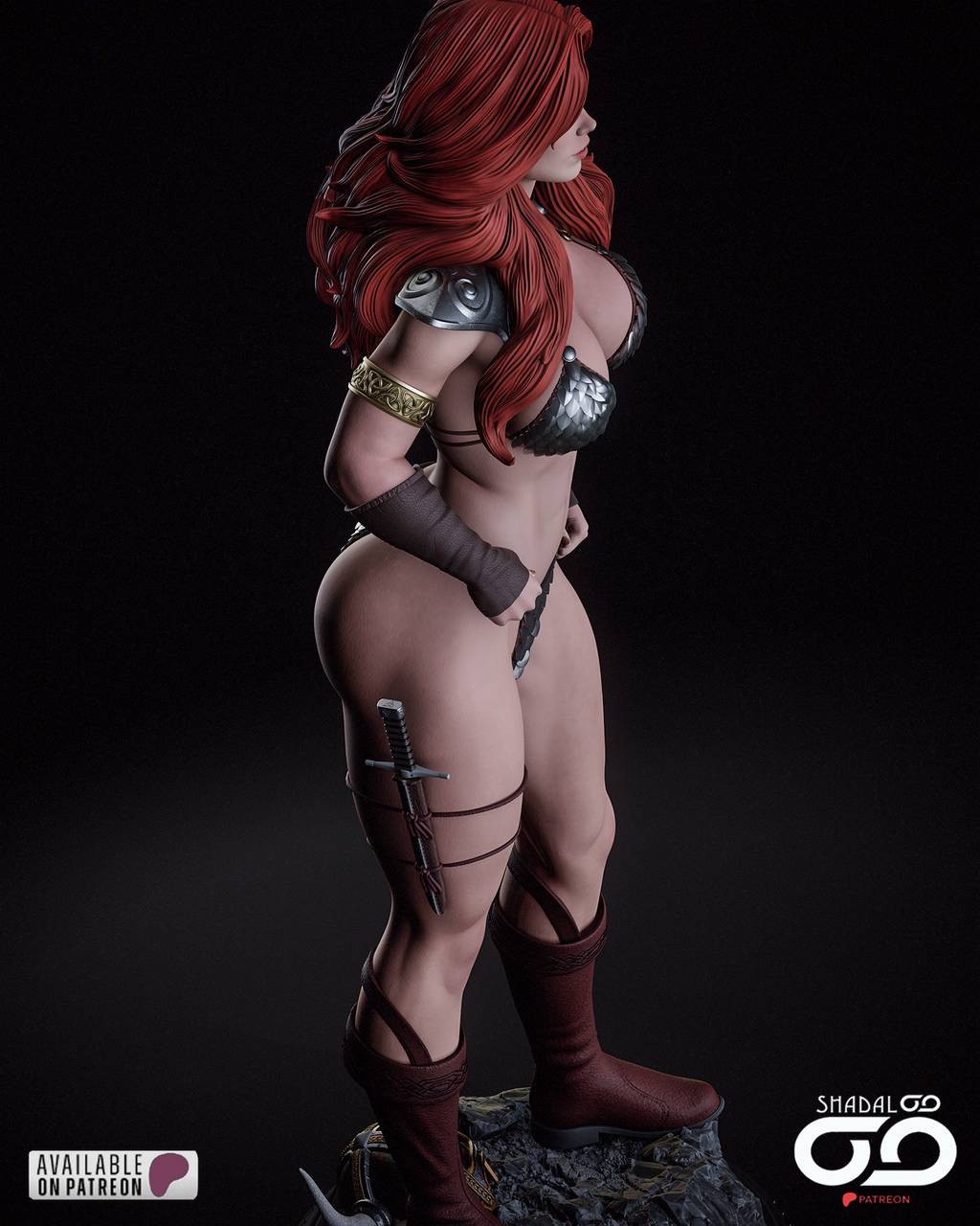 P站图纸印象馆 Shadaloo Studios 漫威 红发索尼娅 Shadaloo Studios 漫威 红发索尼娅