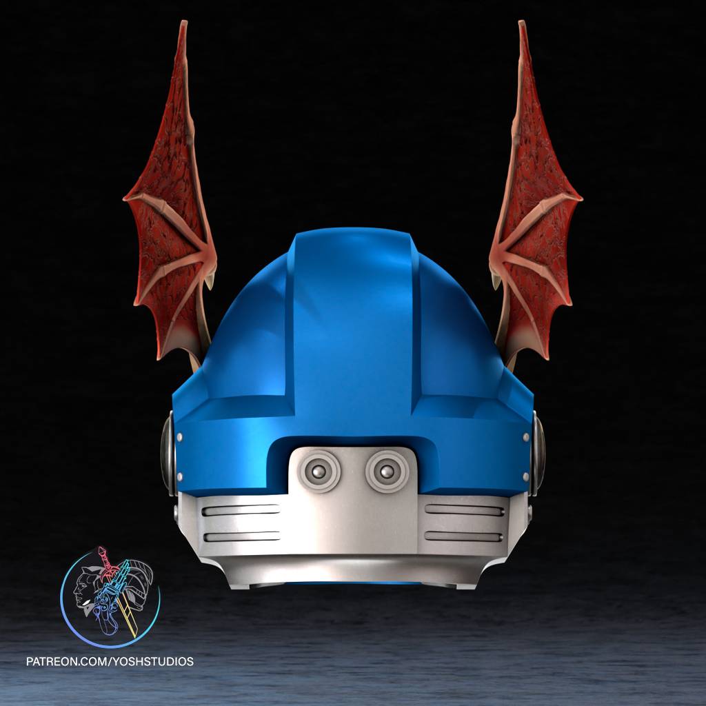 P站图纸印象馆 Yosh 星际战士铁血战士面具 Yosh 星际战士铁血战士面具