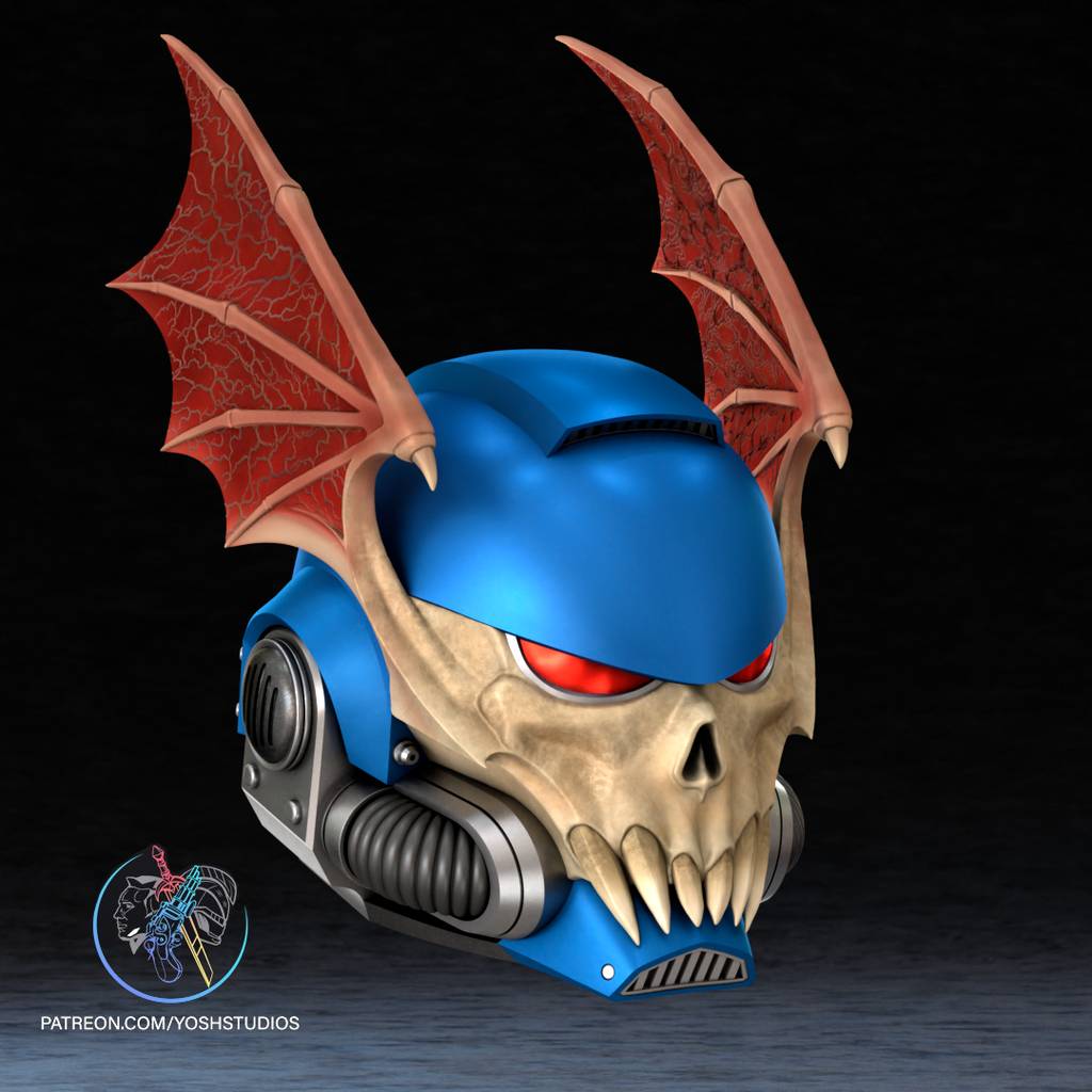 P站图纸印象馆 Yosh 星际战士铁血战士面具 Yosh 星际战士铁血战士面具