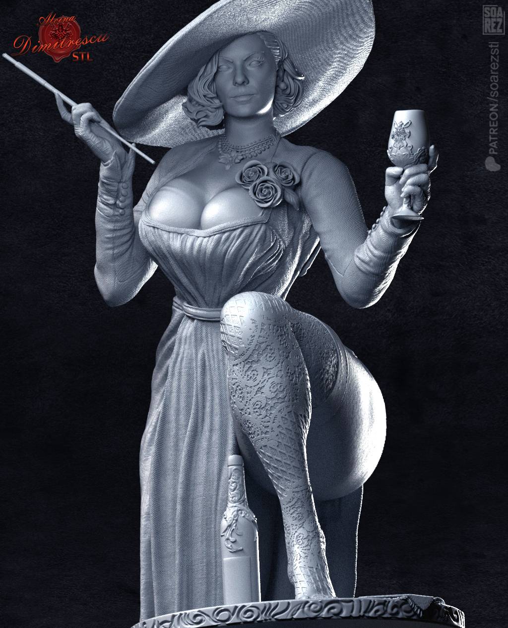 P站图纸印象馆 Soarez3D 生化危机 迪米特雷丝库夫人 Soarez3D 生化危机 迪米特雷丝库夫人