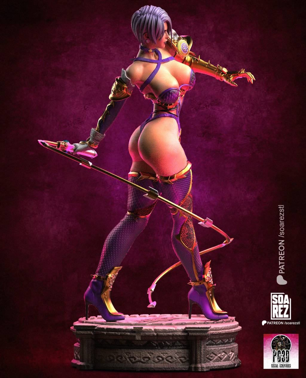 P站图纸印象馆 Soarez3D 灵魂能力 艾薇 Soarez3D 灵魂能力 艾薇