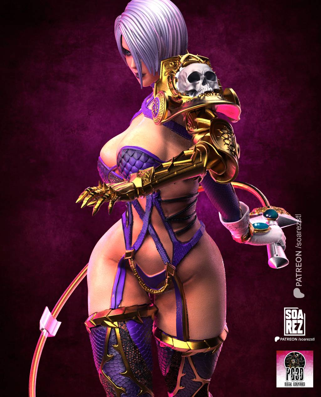 P站图纸印象馆 Soarez3D 灵魂能力 艾薇 Soarez3D 灵魂能力 艾薇