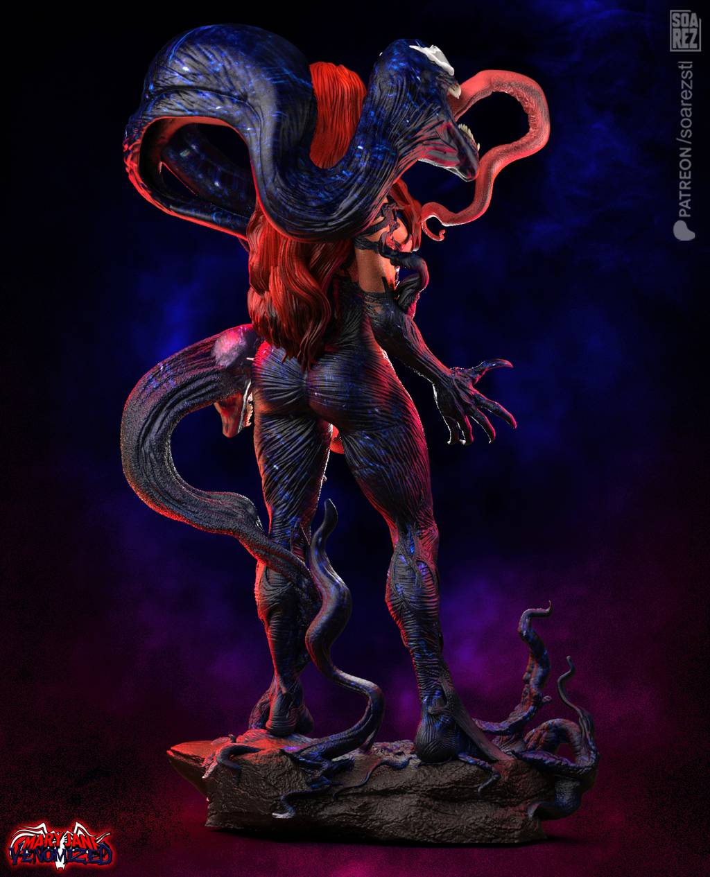 P站图纸印象馆 Soarez3D 漫威 玛丽·简·沃森 Soarez3D 漫威 玛丽·简·沃森