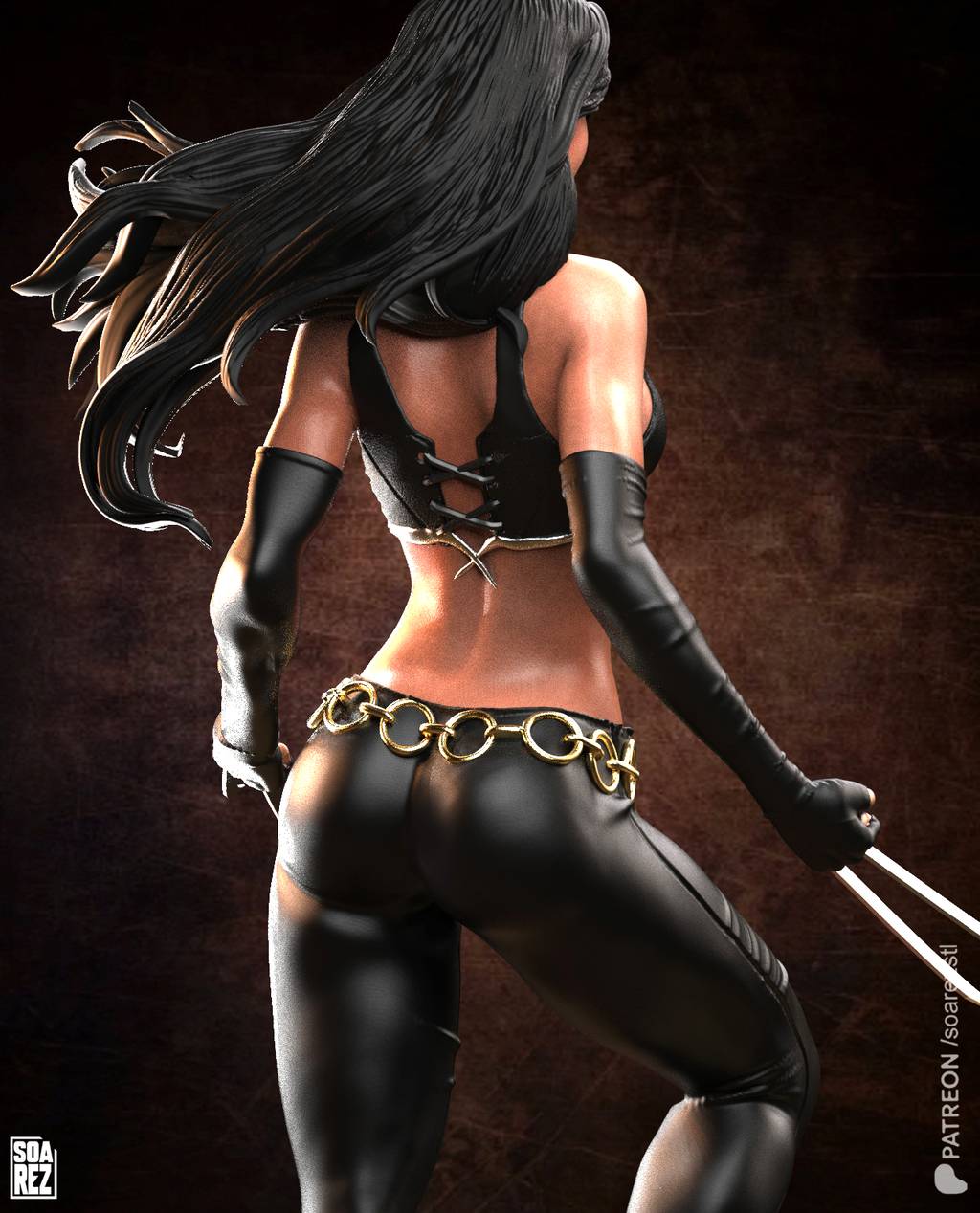 P站图纸印象馆 Soarez3D 漫威 劳拉·金尼 Soarez3D 漫威 劳拉·金尼