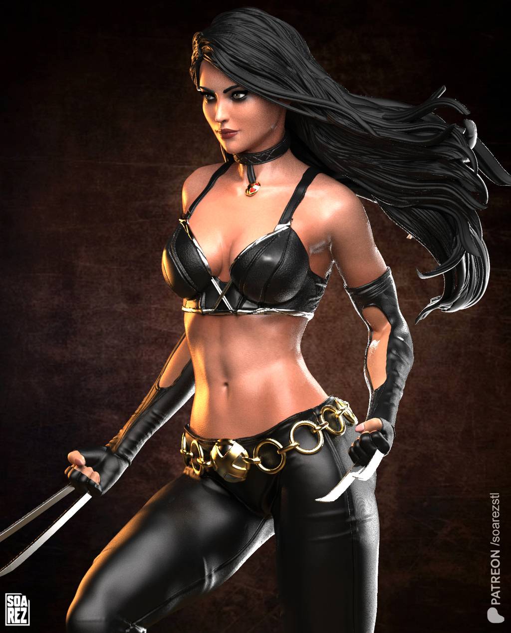 P站图纸印象馆 Soarez3D 漫威 劳拉·金尼 Soarez3D 漫威 劳拉·金尼