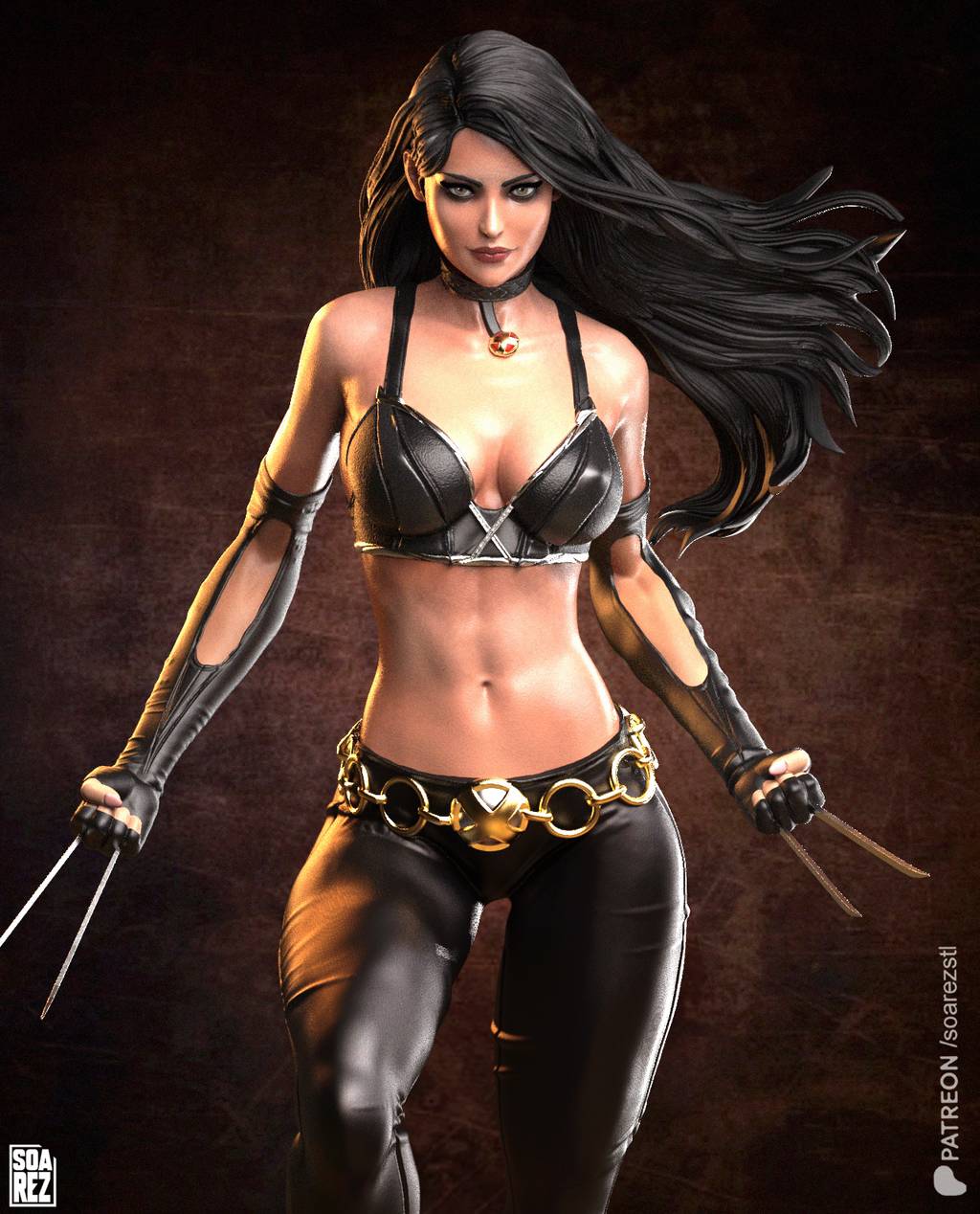 P站图纸印象馆 Soarez3D 漫威 劳拉·金尼 Soarez3D 漫威 劳拉·金尼