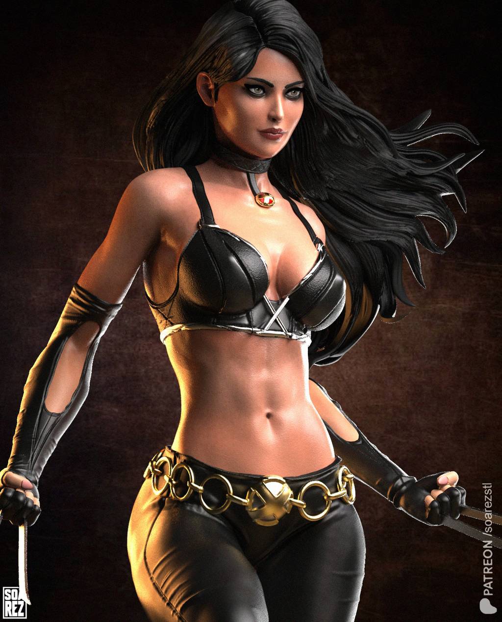 P站图纸印象馆 Soarez3D 漫威 劳拉·金尼 Soarez3D 漫威 劳拉·金尼