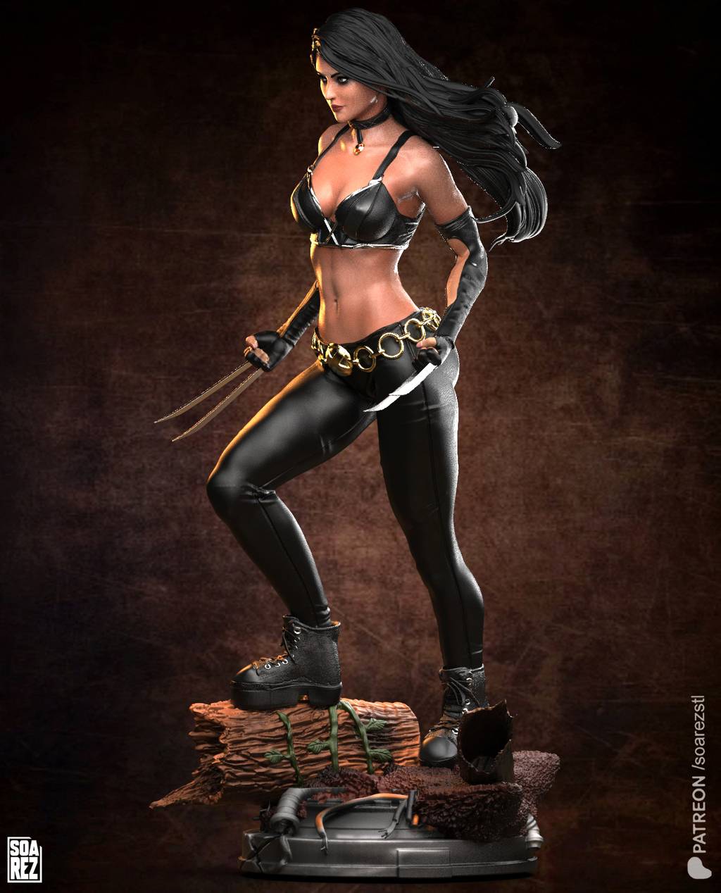 P站图纸印象馆 Soarez3D 漫威 劳拉·金尼 Soarez3D 漫威 劳拉·金尼