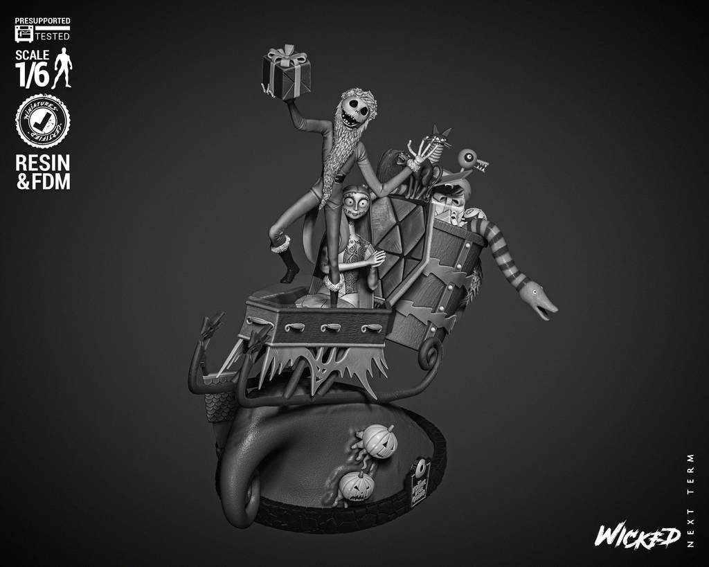 P站图纸印象馆 3DWicked 圣诞夜惊魂 杰克和莎莉 3DWicked 圣诞夜惊魂 杰克和莎莉