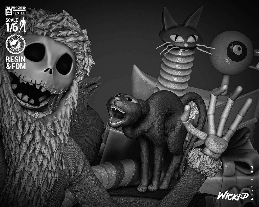 P站图纸印象馆 3DWicked 圣诞夜惊魂 杰克和莎莉 3DWicked 圣诞夜惊魂 杰克和莎莉