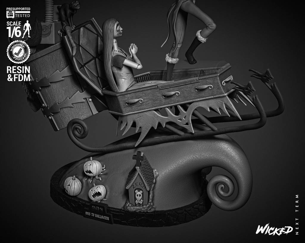 P站图纸印象馆 3DWicked 圣诞夜惊魂 杰克和莎莉 3DWicked 圣诞夜惊魂 杰克和莎莉