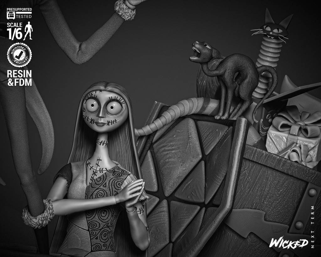 P站图纸印象馆 3DWicked 圣诞夜惊魂 杰克和莎莉 3DWicked 圣诞夜惊魂 杰克和莎莉