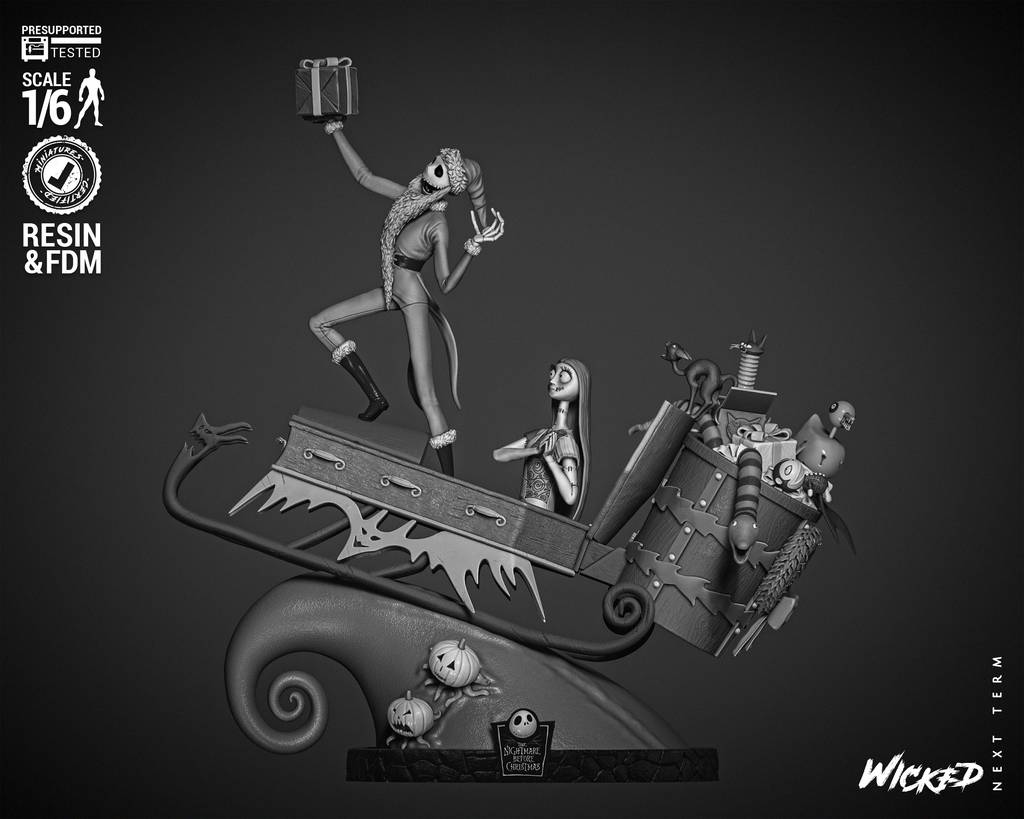 P站图纸印象馆 3DWicked 圣诞夜惊魂 杰克和莎莉 3DWicked 圣诞夜惊魂 杰克和莎莉