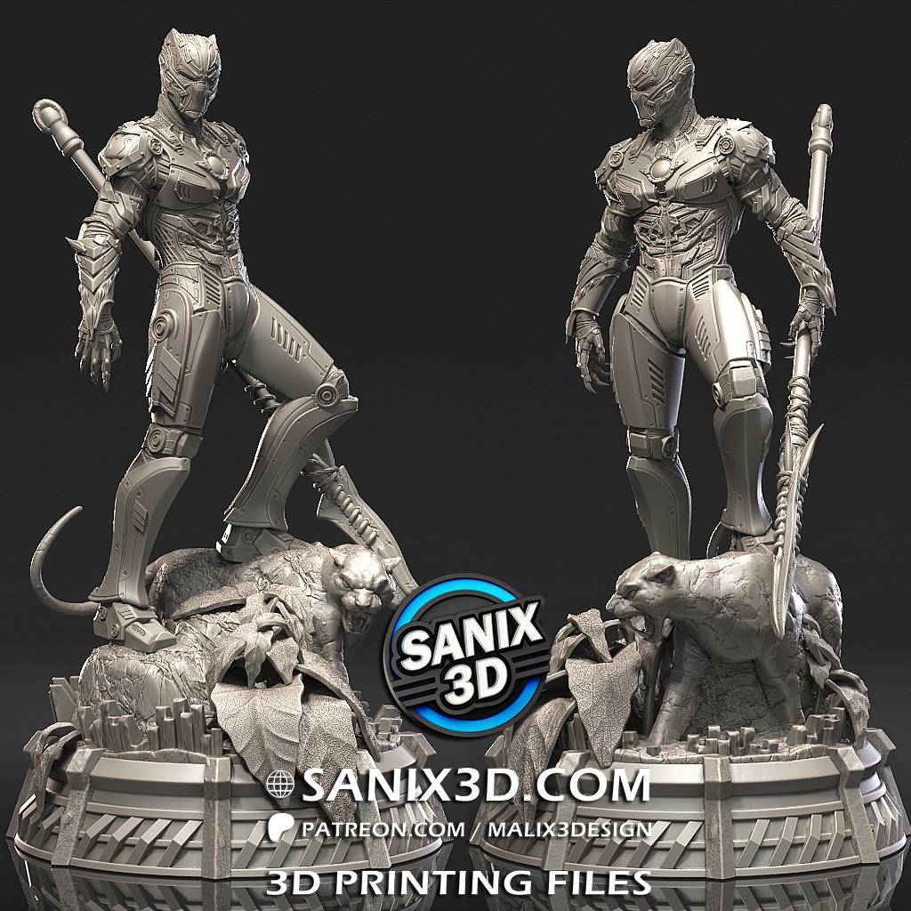 P站图纸印象馆 Sanix3d 漫威 黑豹 Sanix3d 漫威 黑豹