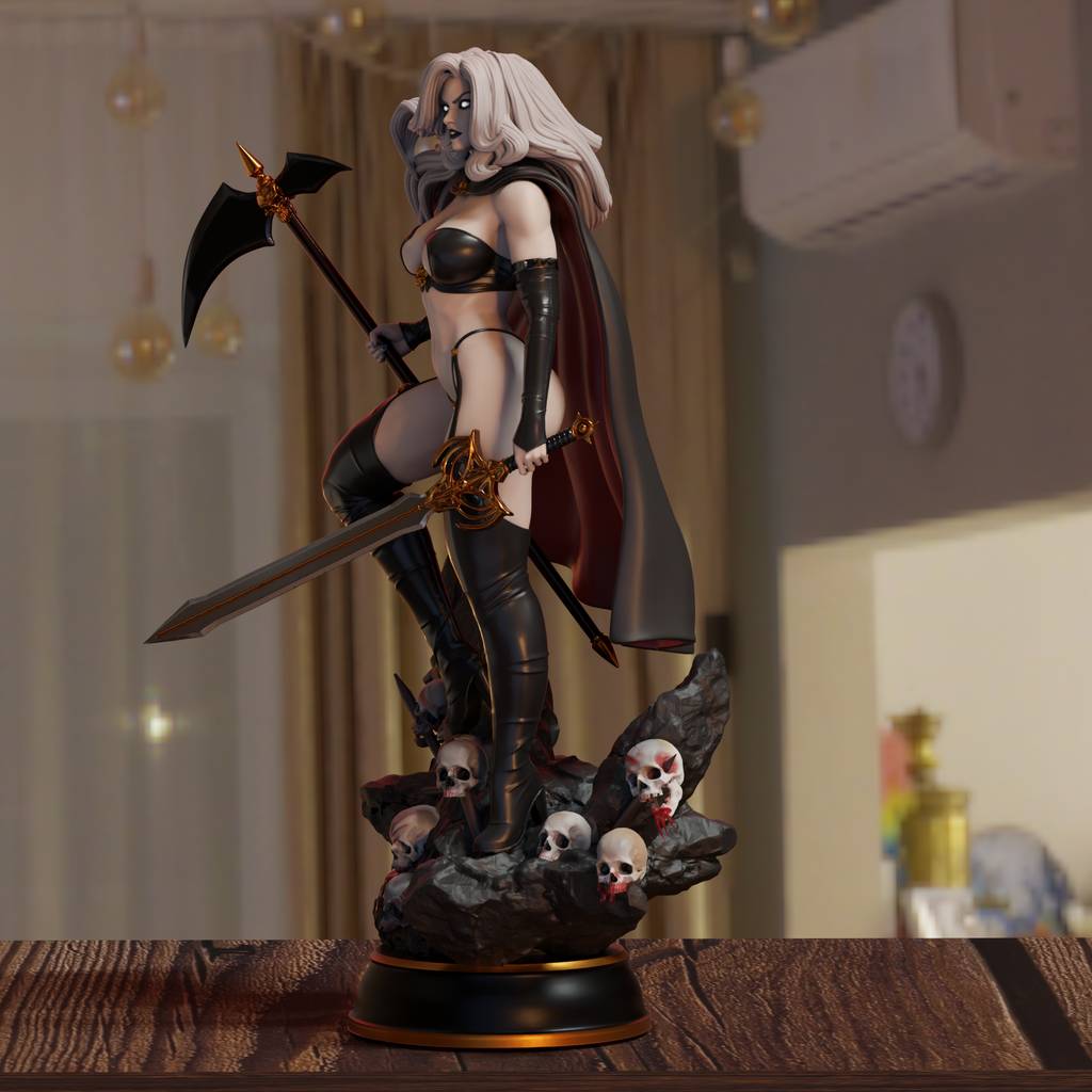 P站图纸印象馆 BrunoArt3D 死亡女神 BrunoArt3D 死亡女神