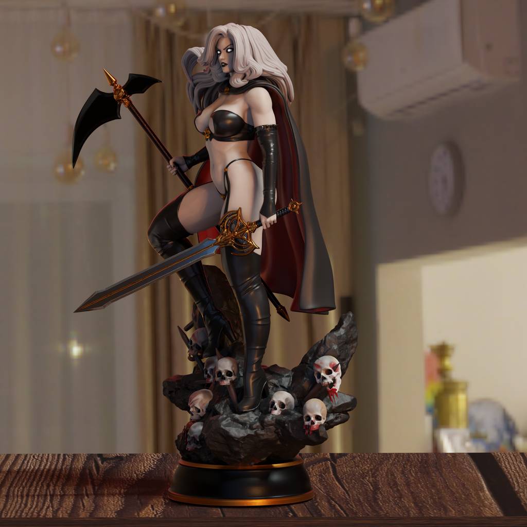 P站图纸印象馆 BrunoArt3D 死亡女神 BrunoArt3D 死亡女神