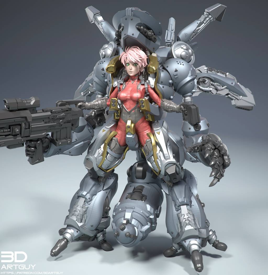 P站图纸印象馆 3DArtGuy 机械手臂 3DArtGuy 机械手臂