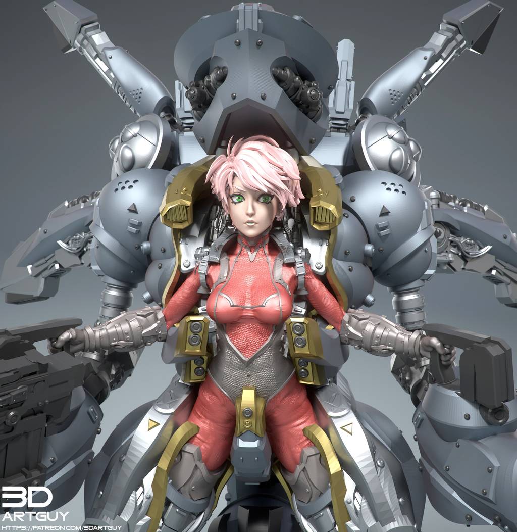 P站图纸印象馆 3DArtGuy 机械手臂 3DArtGuy 机械手臂