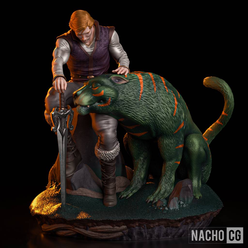 P站图纸印象馆 Nacho CG 宇宙的巨人希曼 亚当王子和太空虎 Nacho CG 宇宙的巨人希曼 亚当王子和太空虎