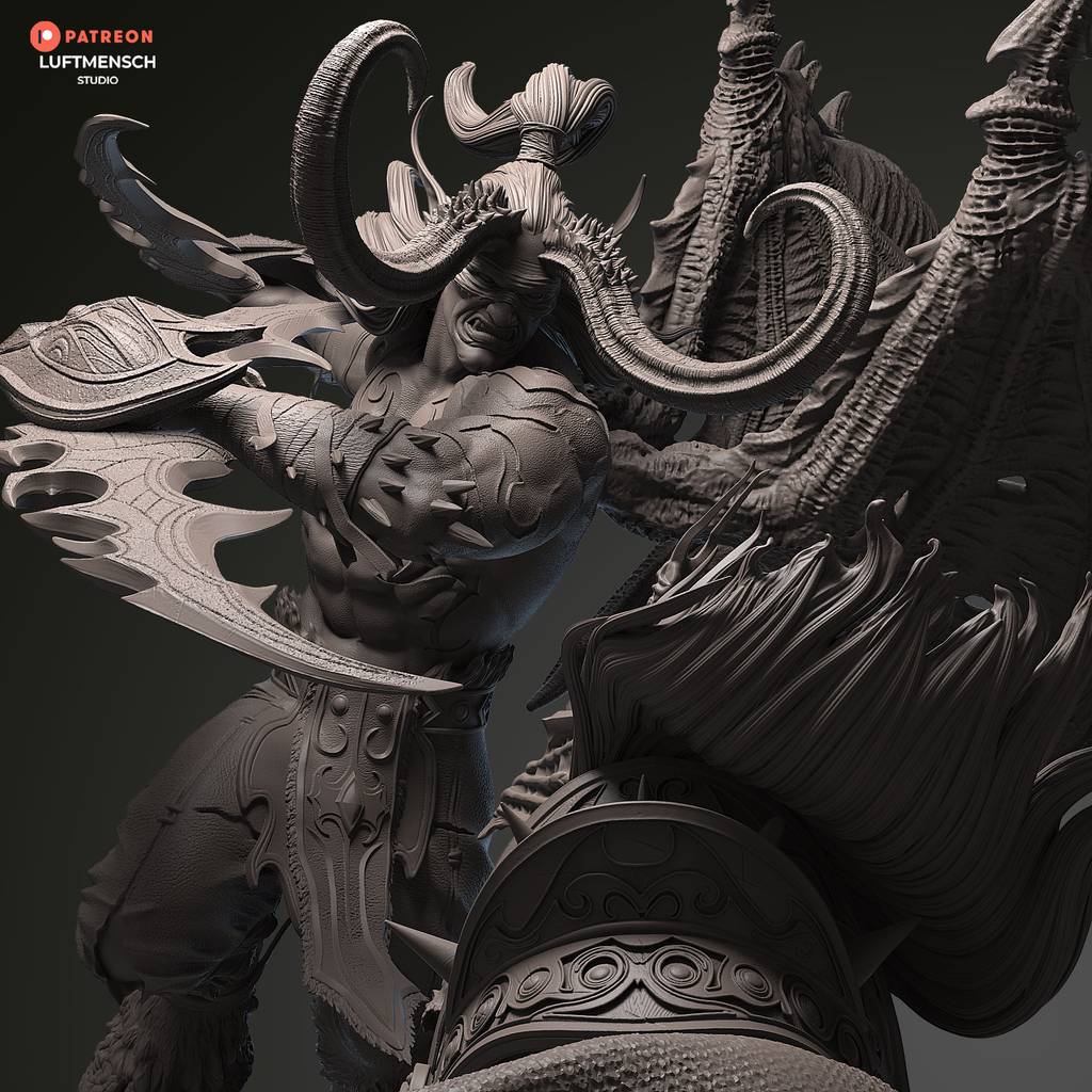 P站图纸印象馆 LuftMensch 魔兽世界 伊利丹·怒风 vs 阿尔萨斯 LuftMensch 魔兽世界 伊利丹·怒风 vs 阿尔萨斯