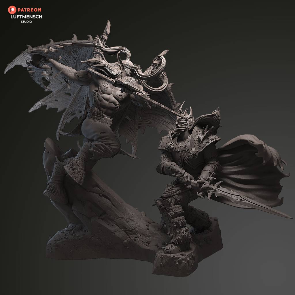 P站图纸印象馆 LuftMensch 魔兽世界 伊利丹·怒风 vs 阿尔萨斯 LuftMensch 魔兽世界 伊利丹·怒风 vs 阿尔萨斯