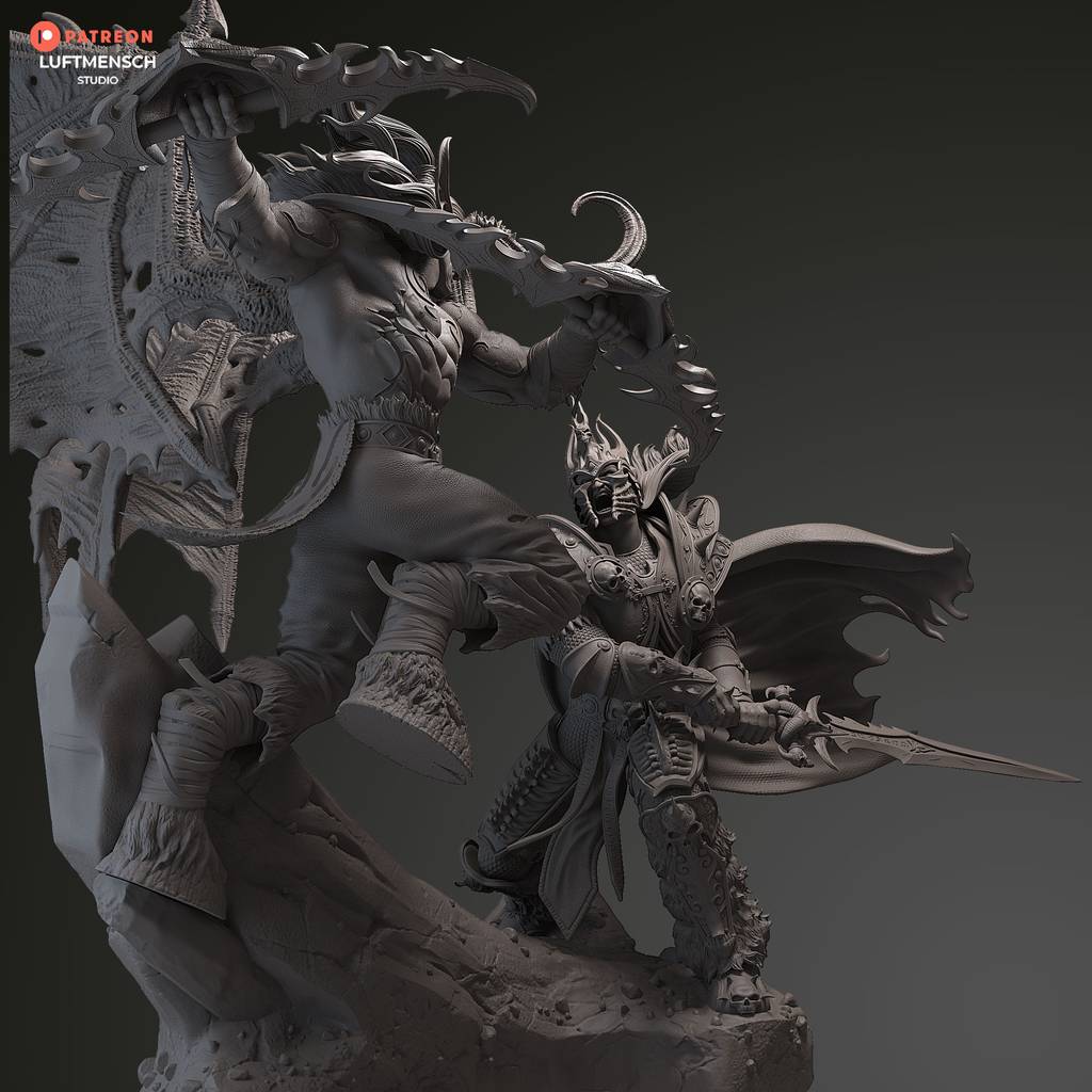 P站图纸印象馆 LuftMensch 魔兽世界 伊利丹·怒风 vs 阿尔萨斯 LuftMensch 魔兽世界 伊利丹·怒风 vs 阿尔萨斯