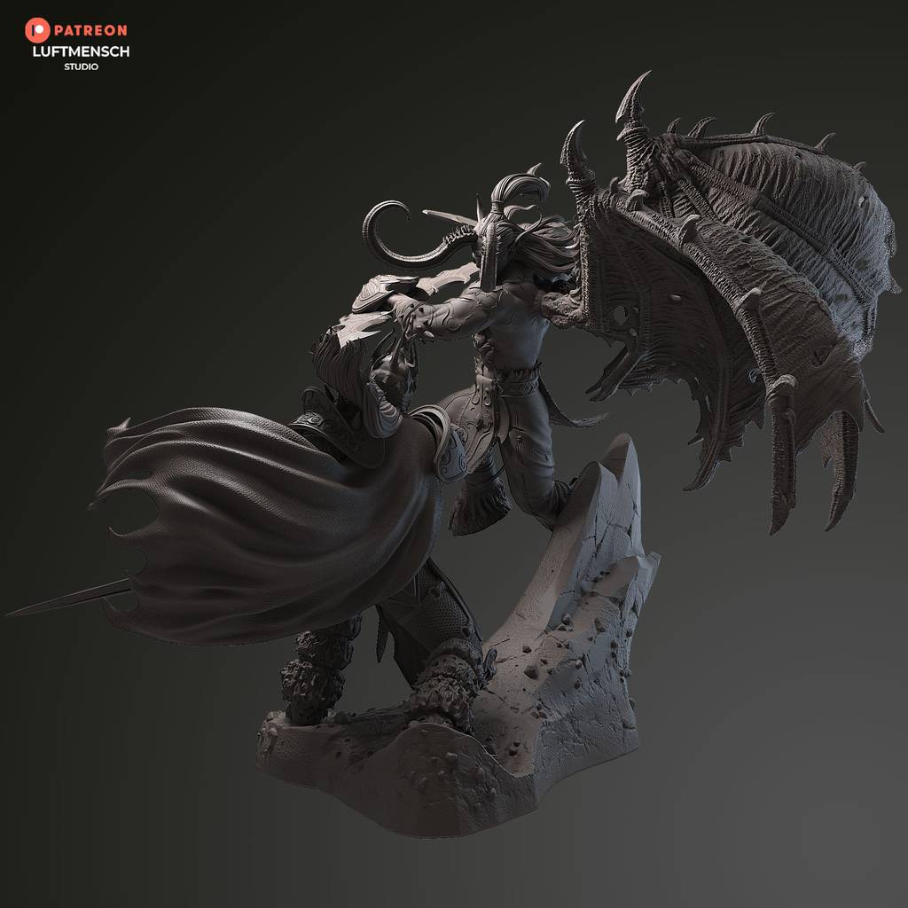 P站图纸印象馆 LuftMensch 魔兽世界 伊利丹·怒风 vs 阿尔萨斯 LuftMensch 魔兽世界 伊利丹·怒风 vs 阿尔萨斯