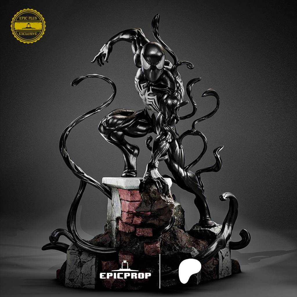 P站图纸印象馆 Epic Prop 漫威 黑蜘蛛侠 Epic Prop 漫威 黑蜘蛛侠