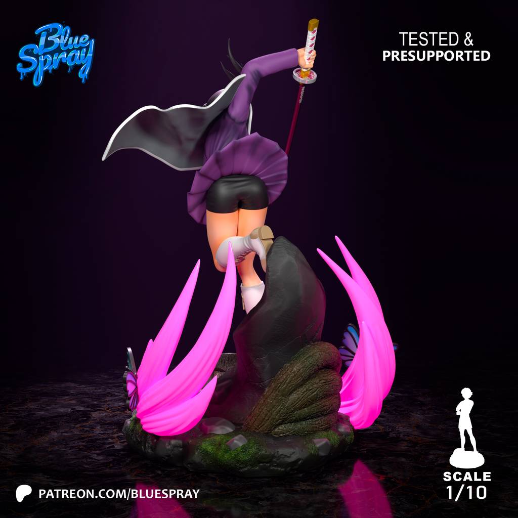 P站图纸印象馆 Blue Spray 鬼灭之刃 栗花落香奈乎 Blue Spray 鬼灭之刃 栗花落香奈乎