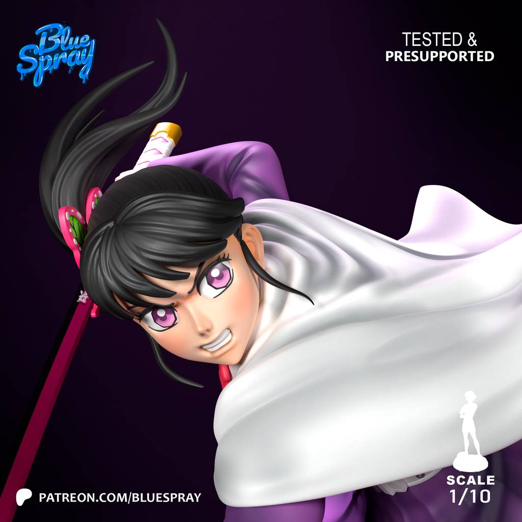 P站图纸印象馆 Blue Spray 鬼灭之刃 栗花落香奈乎 Blue Spray 鬼灭之刃 栗花落香奈乎