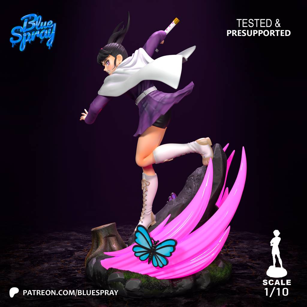 P站图纸印象馆 Blue Spray 鬼灭之刃 栗花落香奈乎 Blue Spray 鬼灭之刃 栗花落香奈乎