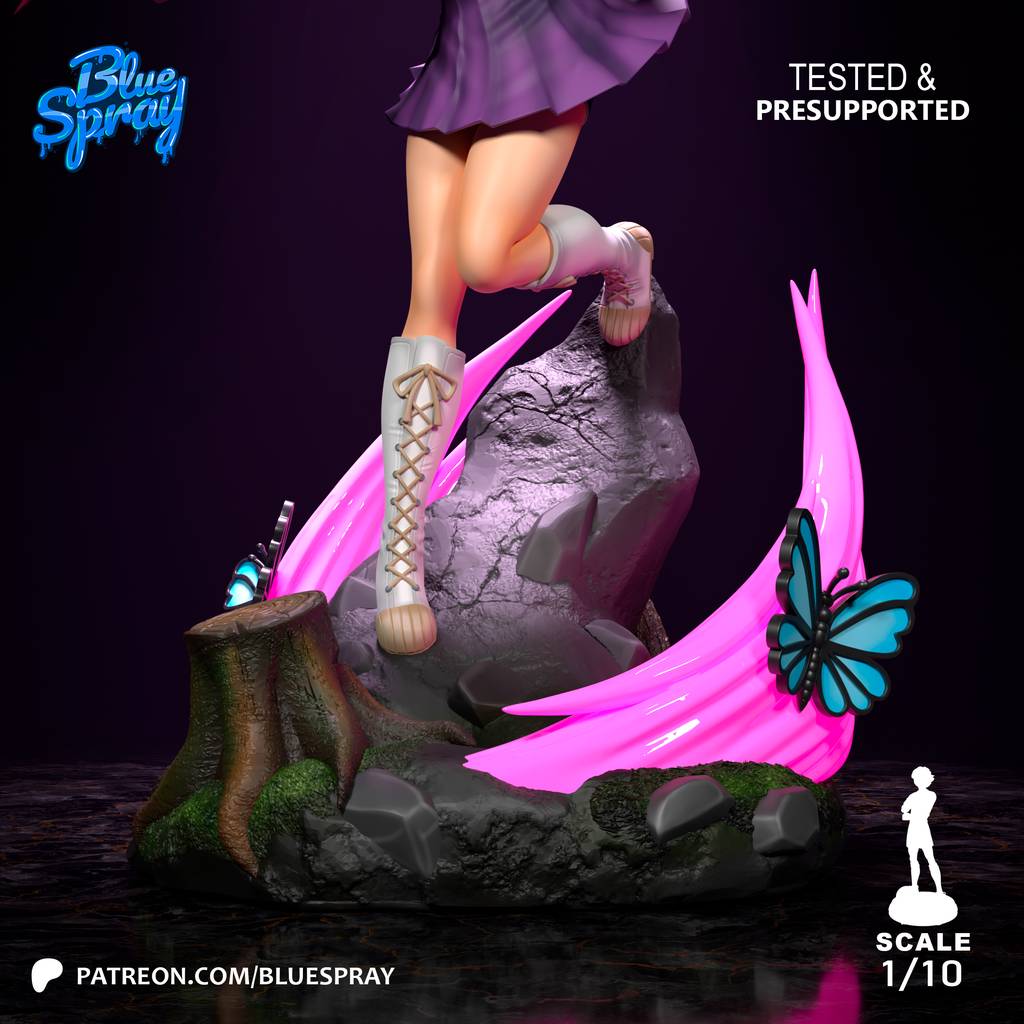 P站图纸印象馆 Blue Spray 鬼灭之刃 栗花落香奈乎 Blue Spray 鬼灭之刃 栗花落香奈乎