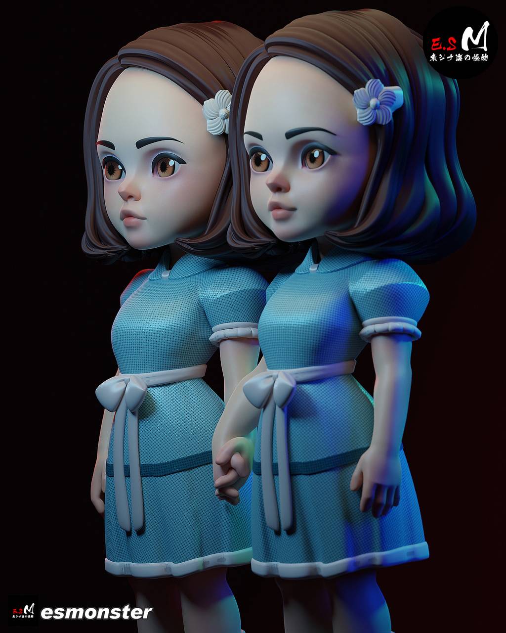 P站图纸印象馆 ESMonster 闪灵 双胞胎格雷迪姐妹 ESMonster 闪灵 双胞胎格雷迪姐妹