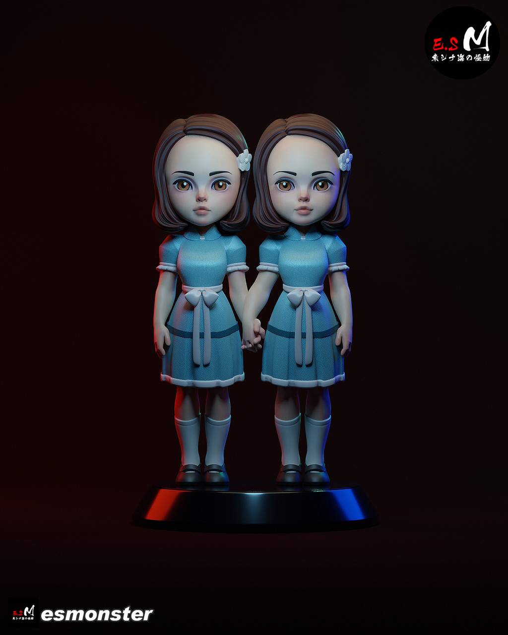 P站图纸印象馆 ESMonster 闪灵 双胞胎格雷迪姐妹 ESMonster 闪灵 双胞胎格雷迪姐妹