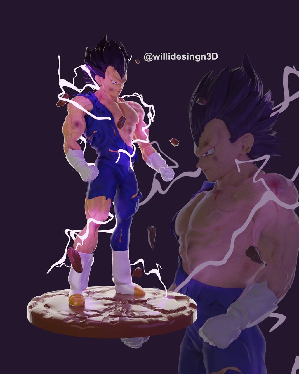 P站图纸印象馆 龙珠 贝吉塔 龙珠 贝吉塔