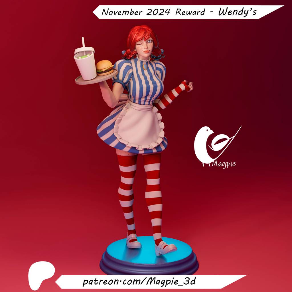 P站图纸印象馆 温蒂汉堡红发女孩 温蒂汉堡红发女孩