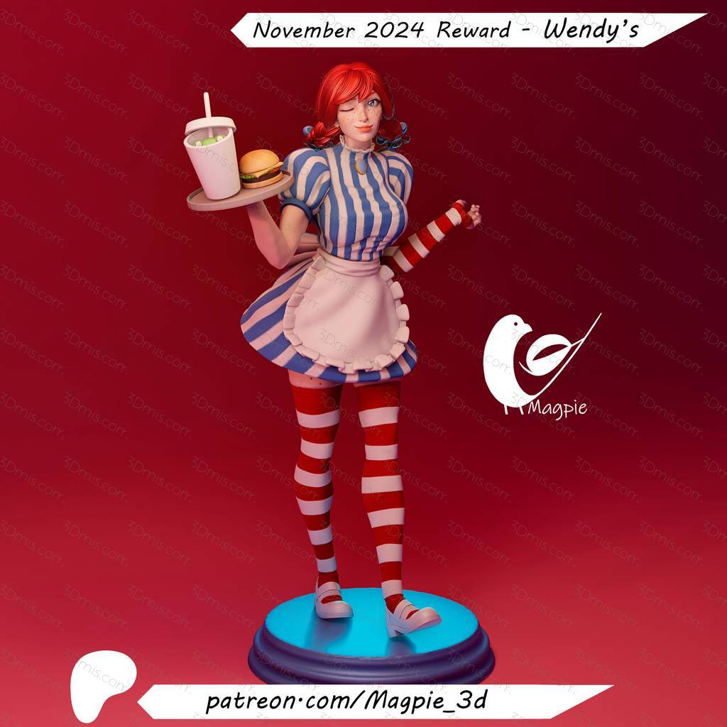 P站图纸印象馆 温蒂汉堡红发女孩 温蒂汉堡红发女孩