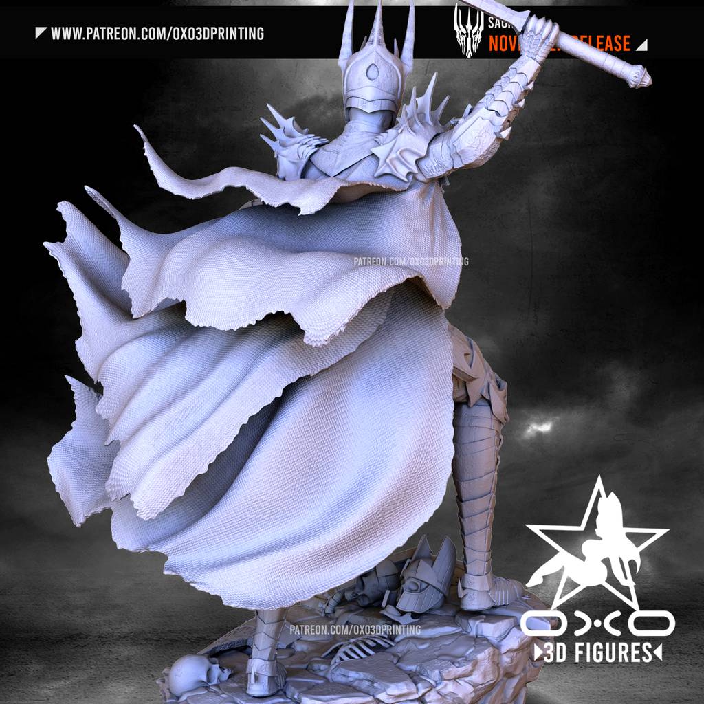 P站图纸印象馆 OXO3D 魔戒 魔王索伦 OXO3D 魔戒 魔王索伦