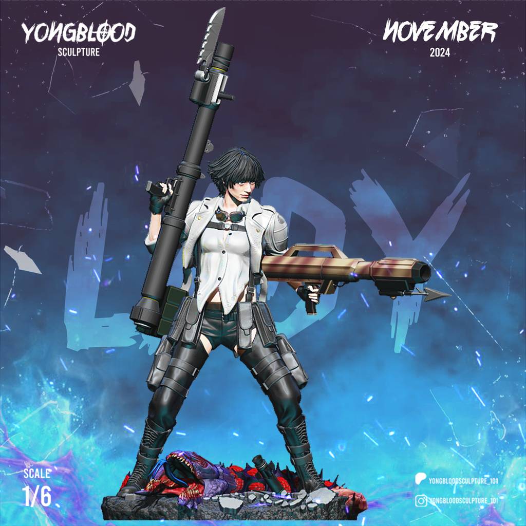 P站图纸印象馆 Yongblood Sculpture 鬼泣 蕾蒂 Yongblood Sculpture 鬼泣 蕾蒂