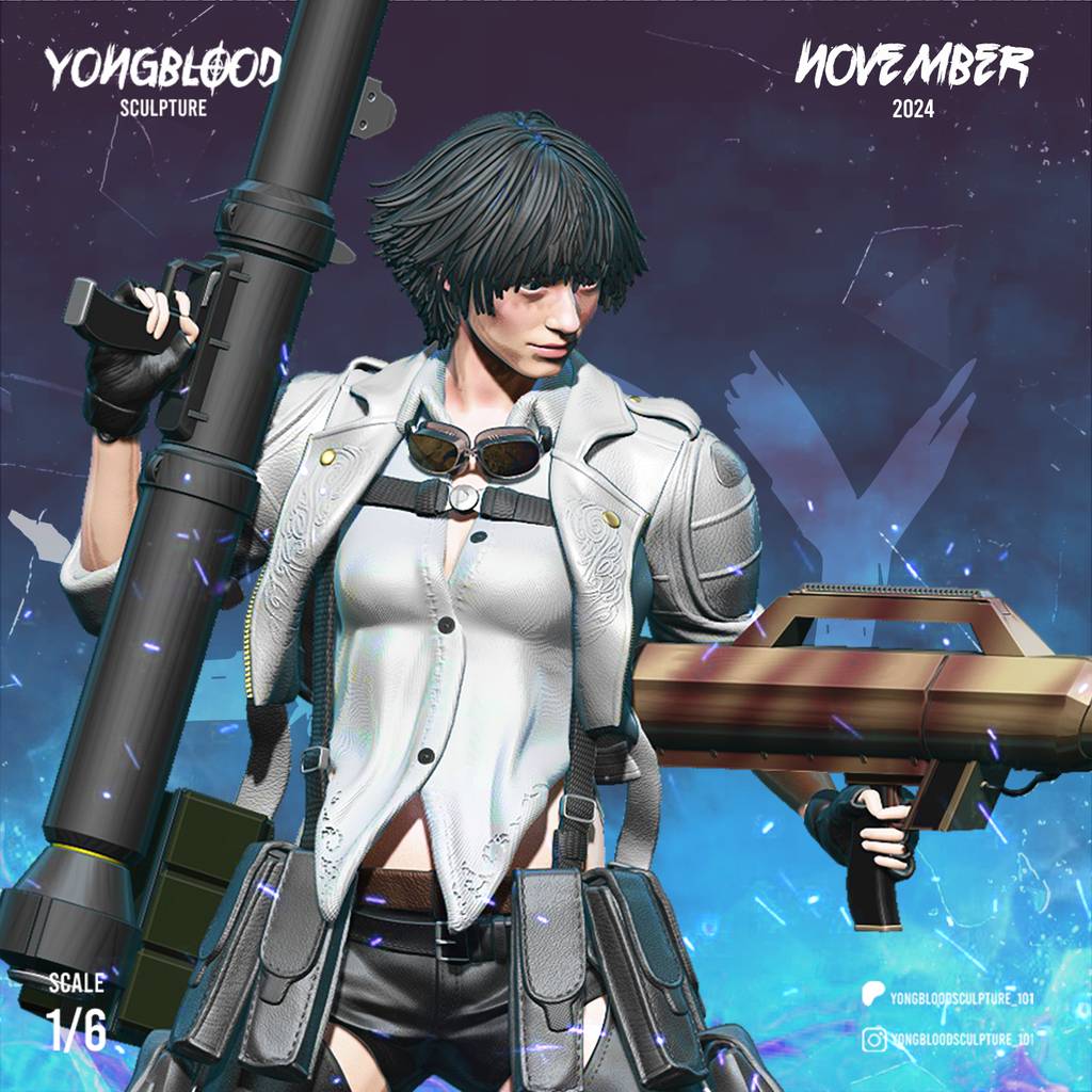 P站图纸印象馆 Yongblood Sculpture 鬼泣 蕾蒂 Yongblood Sculpture 鬼泣 蕾蒂