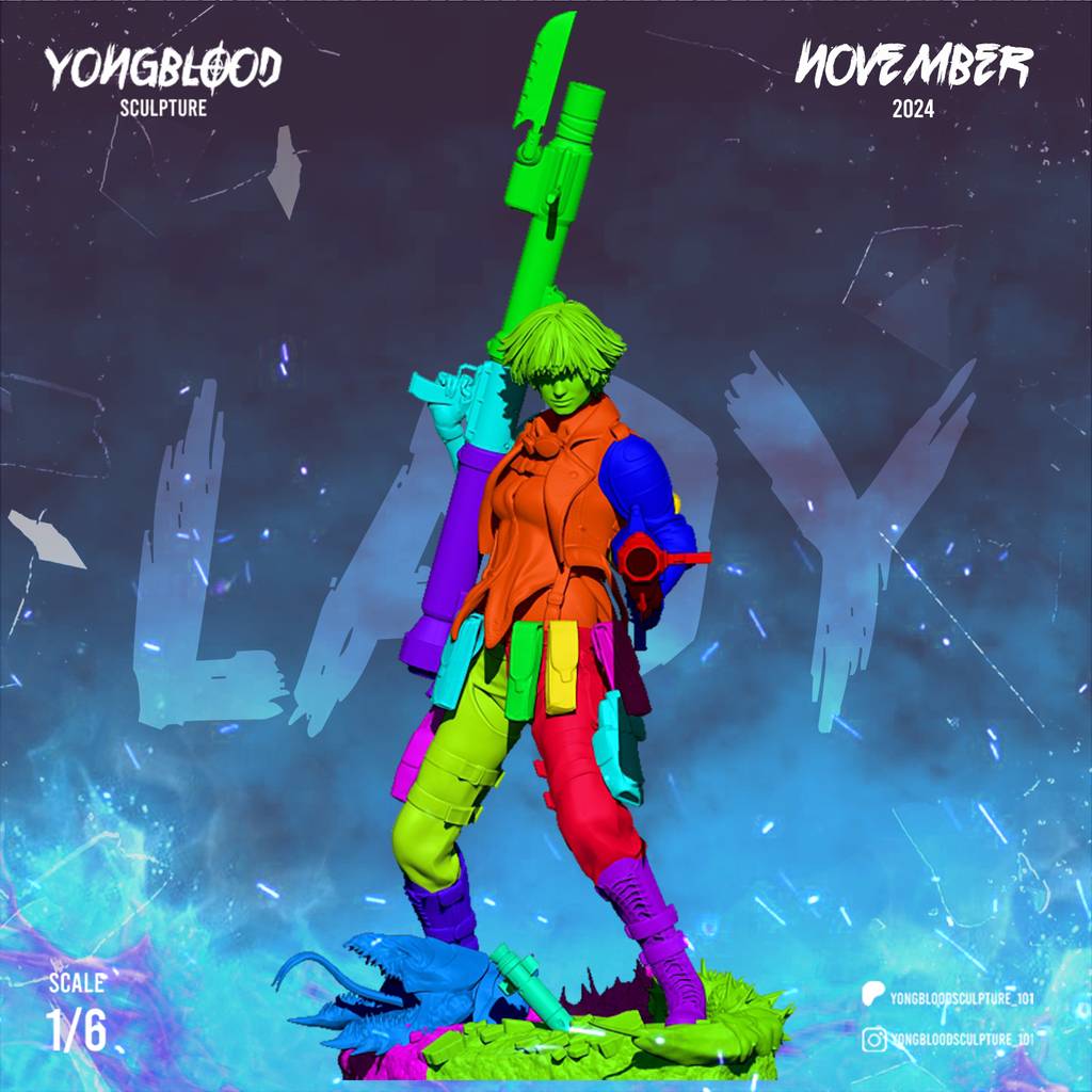 P站图纸印象馆 Yongblood Sculpture 鬼泣 蕾蒂 Yongblood Sculpture 鬼泣 蕾蒂