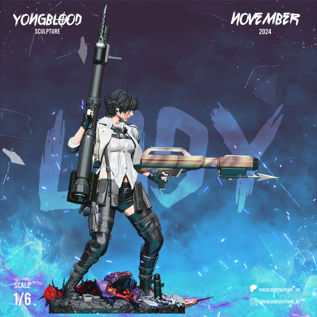 P站图纸印象馆 Yongblood Sculpture 鬼泣 蕾蒂 Yongblood Sculpture 鬼泣 蕾蒂