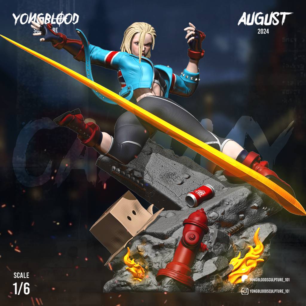 P站图纸印象馆 Yongblood Sculpture 街头霸王 嘉米 Yongblood Sculpture 街头霸王 嘉米