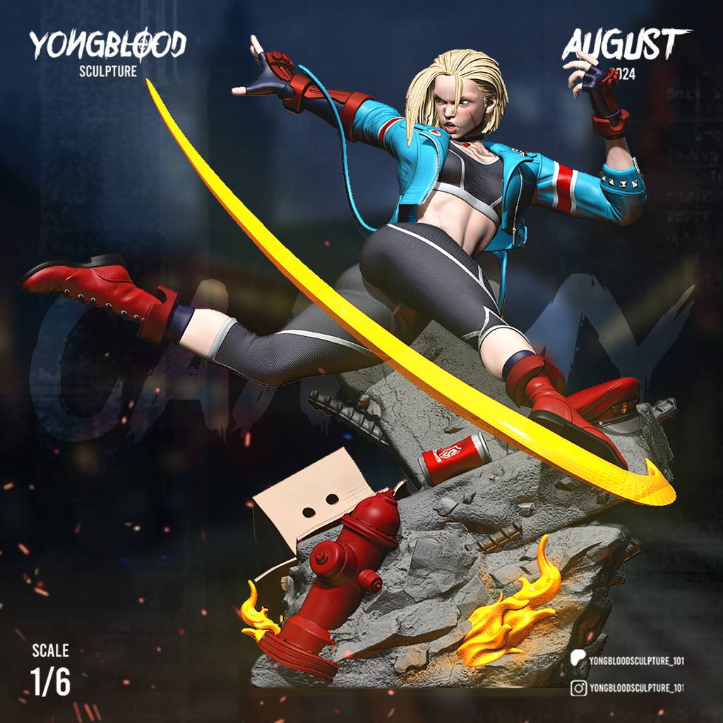 P站图纸印象馆 Yongblood Sculpture 街头霸王 嘉米 Yongblood Sculpture 街头霸王 嘉米