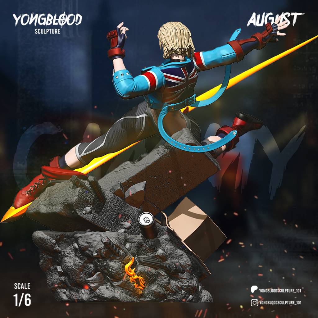 P站图纸印象馆 Yongblood Sculpture 街头霸王 嘉米 Yongblood Sculpture 街头霸王 嘉米