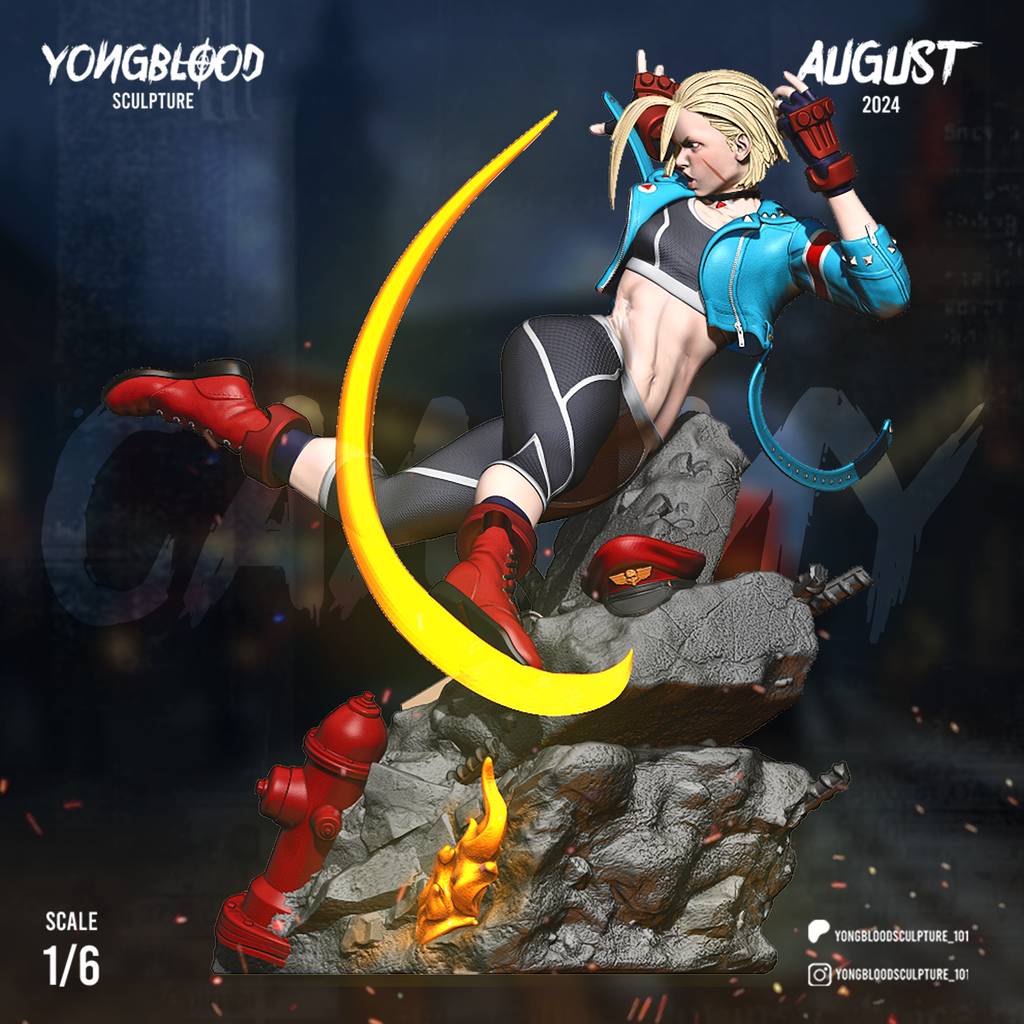 P站图纸印象馆 Yongblood Sculpture 街头霸王 嘉米 Yongblood Sculpture 街头霸王 嘉米