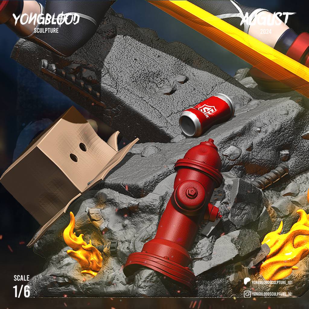 P站图纸印象馆 Yongblood Sculpture 街头霸王 嘉米 Yongblood Sculpture 街头霸王 嘉米