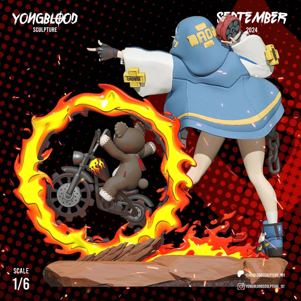 P站图纸印象馆 Yongblood Sculpture 罪恶装备 布里吉特 Yongblood Sculpture 罪恶装备 布里吉特