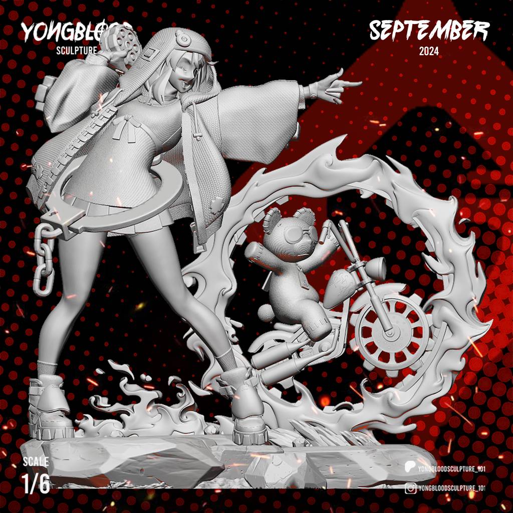 P站图纸印象馆 Yongblood Sculpture 罪恶装备 布里吉特 Yongblood Sculpture 罪恶装备 布里吉特