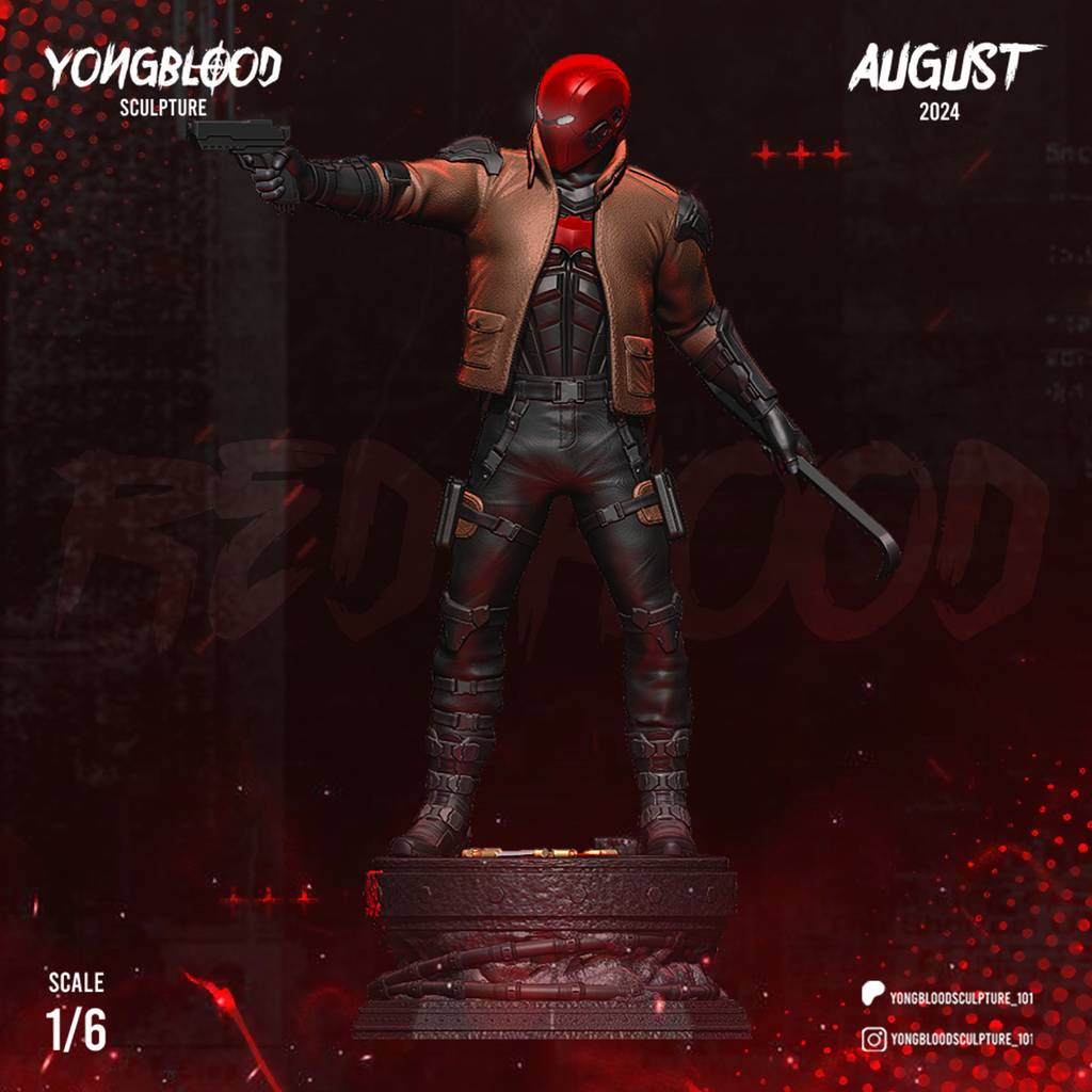 P站图纸印象馆 Yongblood Sculpture DC漫画 红头罩 Yongblood Sculpture DC漫画 红头罩